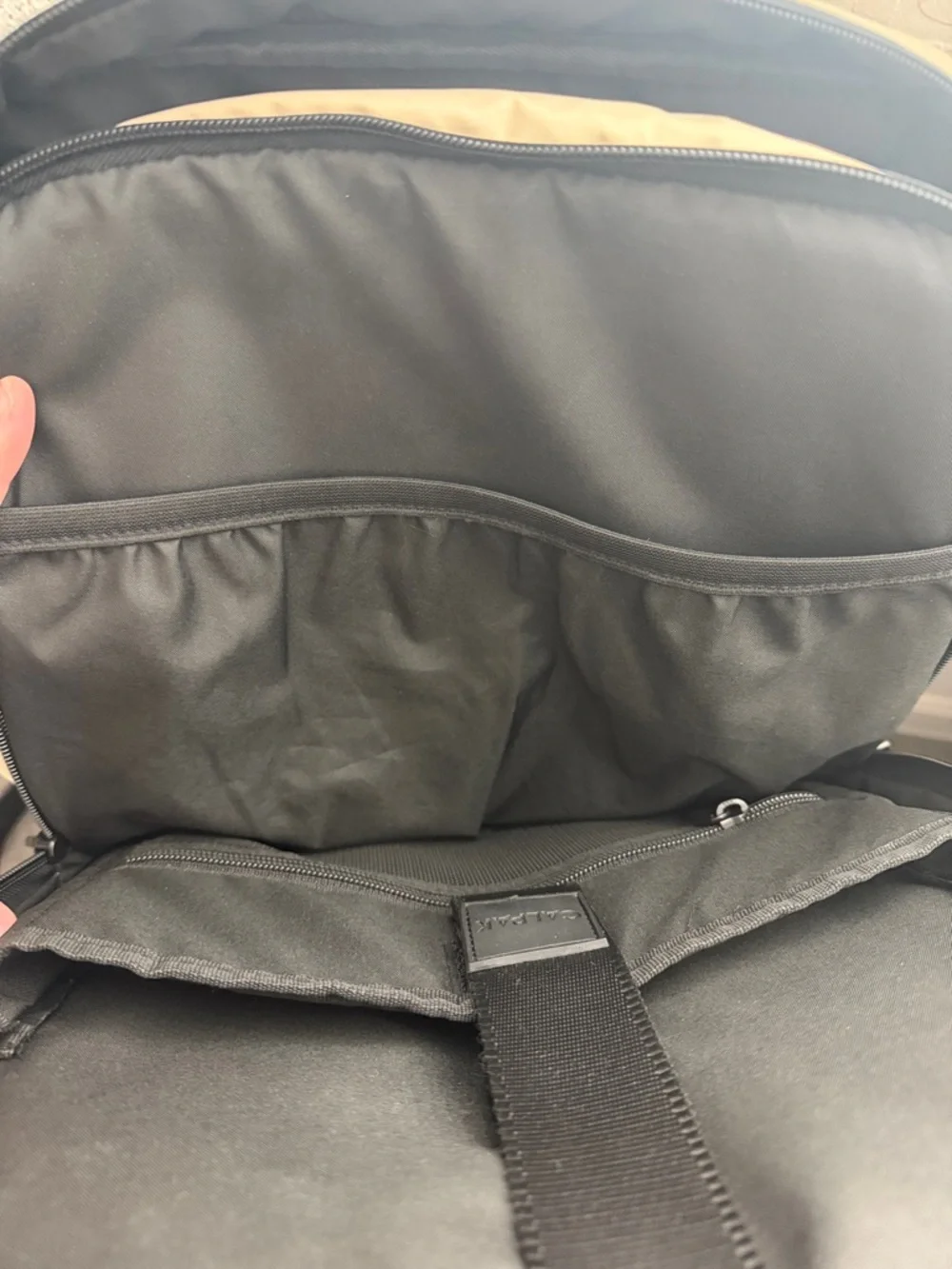 Calpak Luka 15 inch Laptop Backpack in Oatmeal